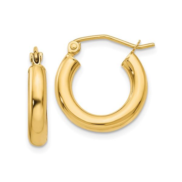 14KY Hoop Earrings 16mm Diameter Barthau Jewellers Stouffville, ON