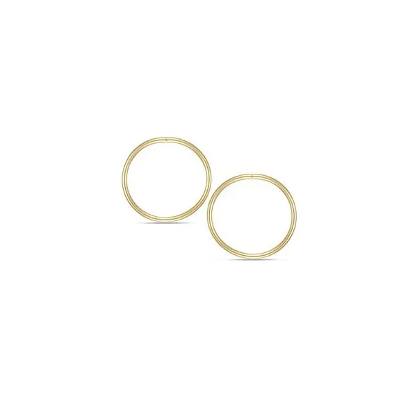 10K Yellow Gold 14MM Sleeper Earrings Barthau Jewellers Stouffville, ON
