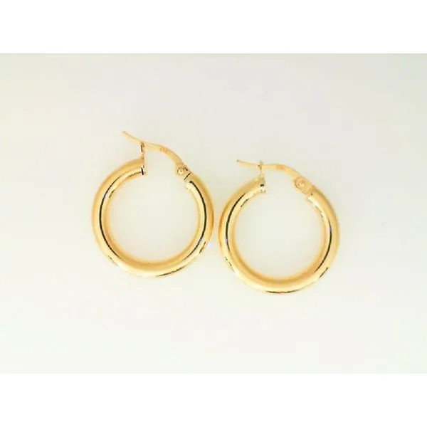 10K Yellow Gold 20MM Hoop Earrings Barthau Jewellers Stouffville, ON