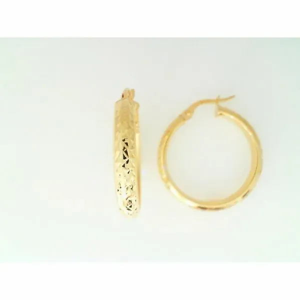 10K Yellow Gold 20MM Hoop Earrings Barthau Jewellers Stouffville, ON