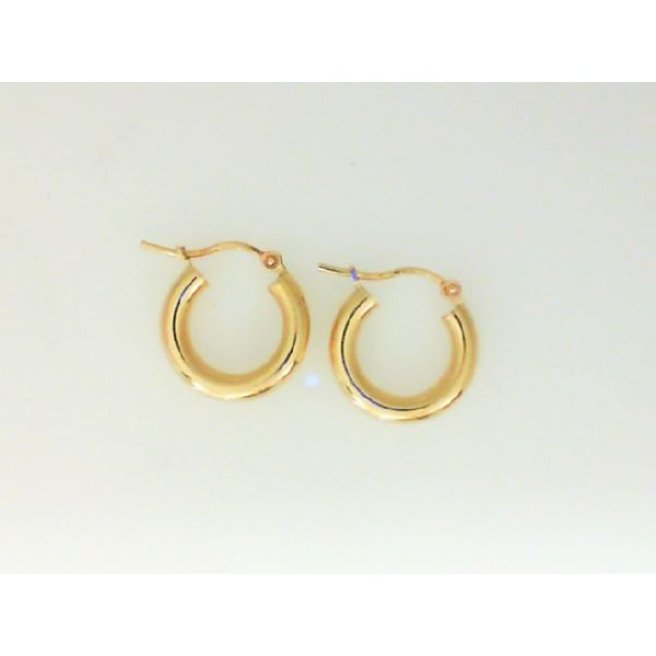 14K Yellow Gold Hoop Earrings Barthau Jewellers Stouffville, ON