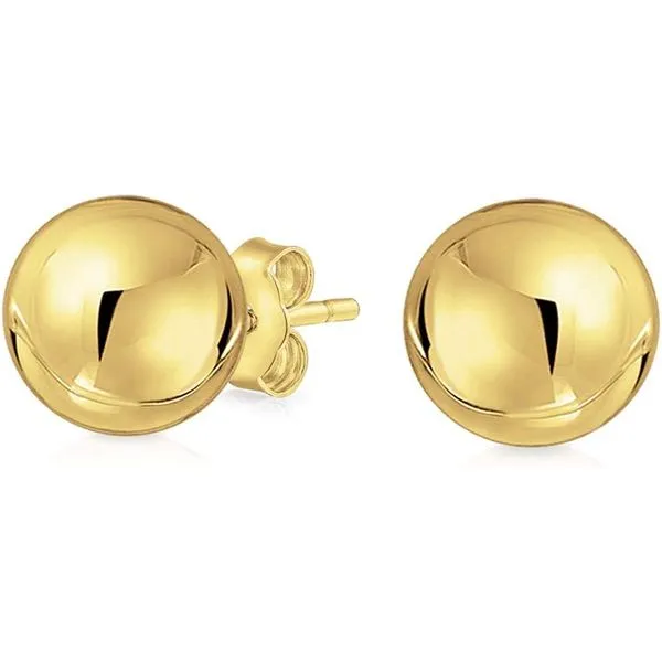 14K Yellow Gold 6MM Stud Earrings Barthau Jewellers Stouffville, ON