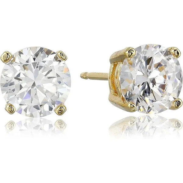 10K Yellow Gold 1.00ct Cubic Zirconia Stud Earrings Barthau Jewellers Stouffville, ON
