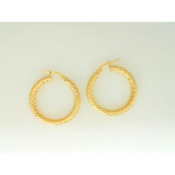 10K Yellow Gold 20MM Hoop Earrings Barthau Jewellers Stouffville, ON
