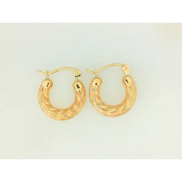 14K Yellow Gold Hoop Earrings 10MM Barthau Jewellers Stouffville, ON