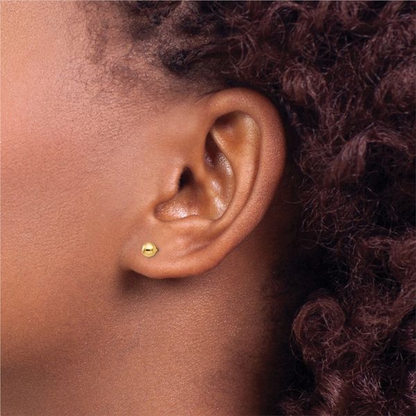 14K Yellow Gold 4MM Ball Stud Earrings Image 2 Barthau Jewellers Stouffville, ON
