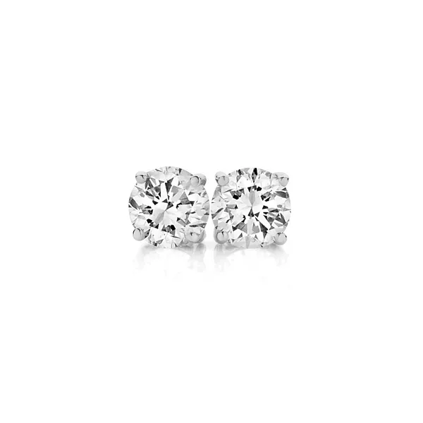 14KY 6mm CZ 4-Claw Stud Earrings Barthau Jewellers Stouffville, ON