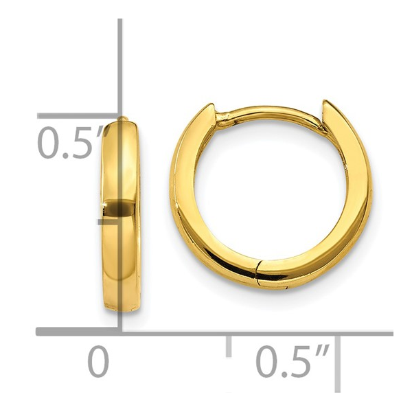 10K Yellow Gold 8mm Hoop (2.5mm) Earrings Image 3 Barthau Jewellers Stouffville, ON