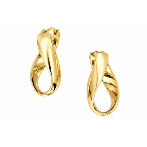 10K Yellow Gold Twisted Hoop Earrings Barthau Jewellers Stouffville, ON