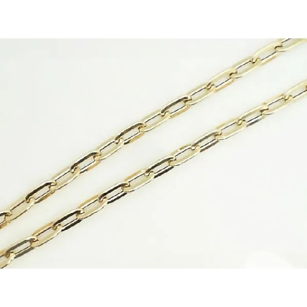 14K Yellow Gold 7MM Paperclip Necklace Barthau Jewellers Stouffville, ON