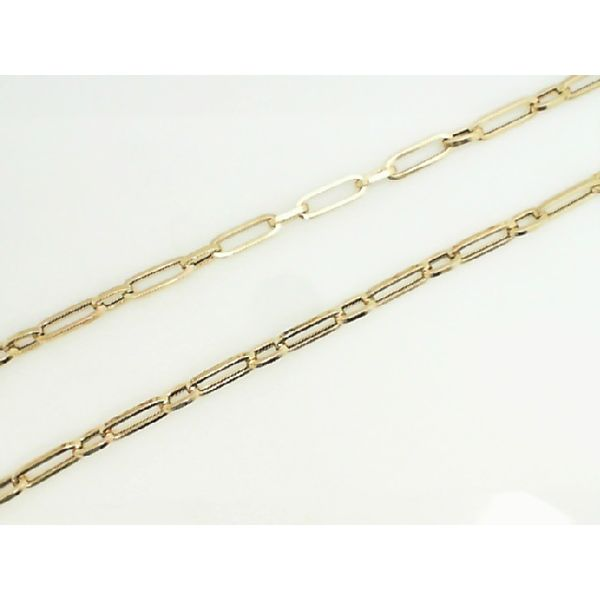 14K Yellow Gold 5MM Paperclip Necklace Barthau Jewellers Stouffville, ON