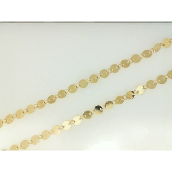 14K Yellow Gold Fancy Link Chain, 18