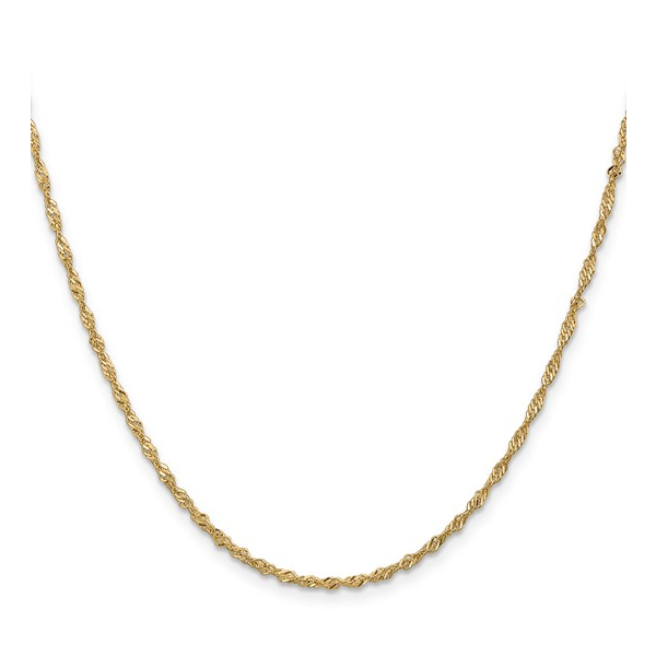 14K Yellow Gold Singapore Chain 22