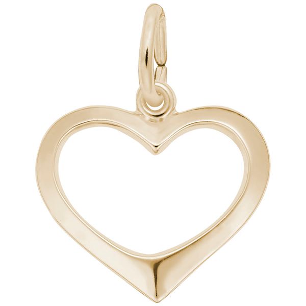 10K Yellow Gold Charm Open Heart Barthau Jewellers Stouffville, ON