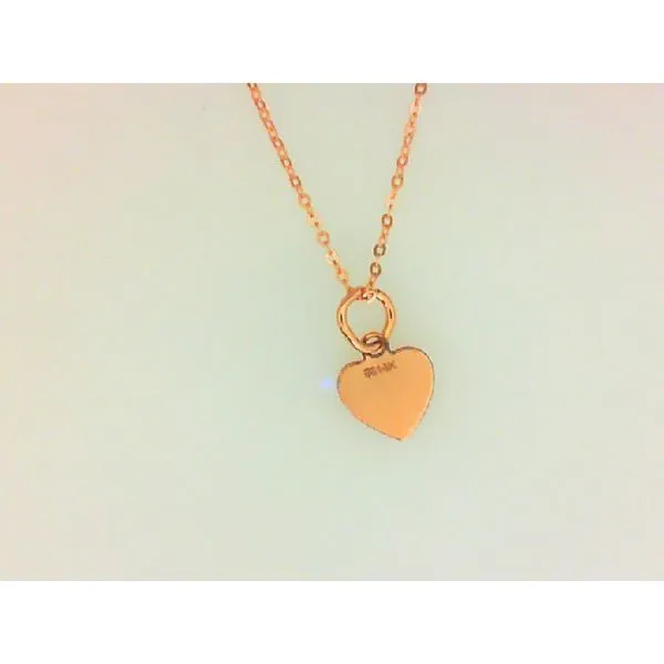 14KR 8mm Heart Necklace Barthau Jewellers Stouffville, ON