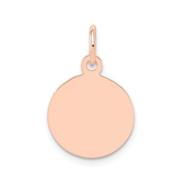 14K Rose Gold 12mm Charm Disc Barthau Jewellers Stouffville, ON