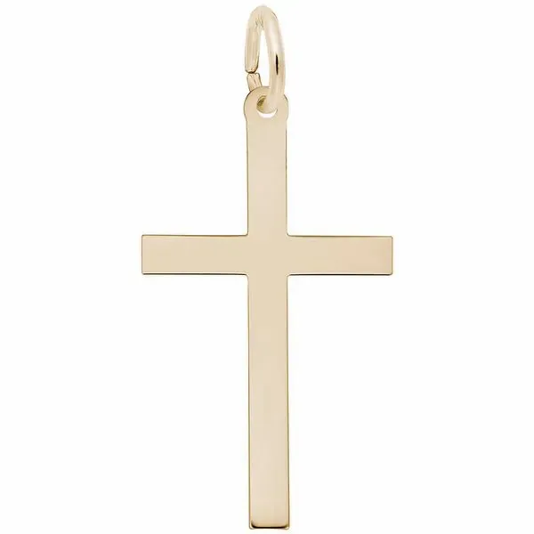 10K Yellow Gold Charm Cross Barthau Jewellers Stouffville, ON