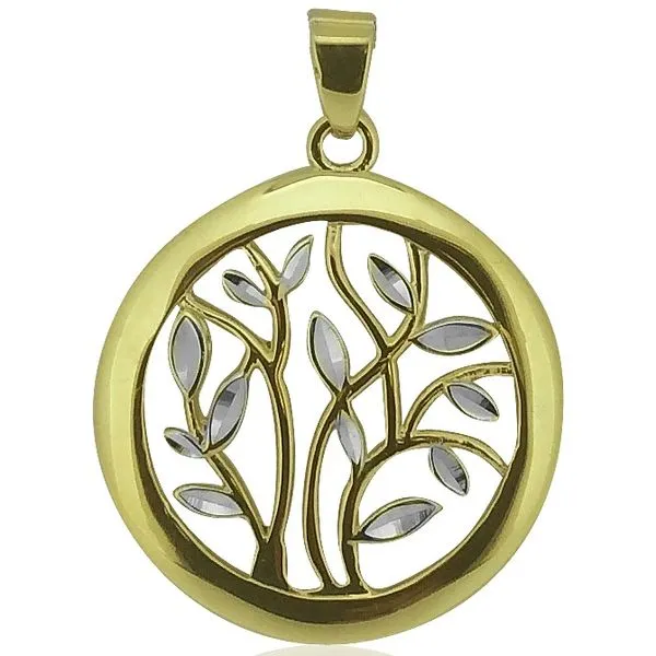 10K Yellow/White Gold Leaf Necklace Barthau Jewellers Stouffville, ON