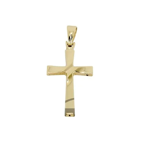 10K Yellow Gold Cross Pendant Barthau Jewellers Stouffville, ON