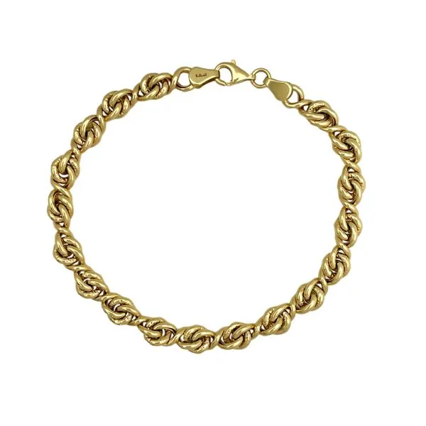 14K Yellow Gold Knot Link Bracelet Barthau Jewellers Stouffville, ON