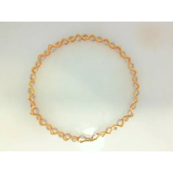 14K Tri Colour Gold Solid Bangle Bracelet Image 2 Barthau Jewellers Stouffville, ON