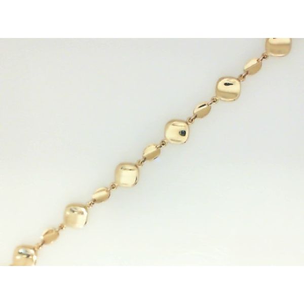 14K Yellow Gold Fancy Link Bracelet, 7.5
