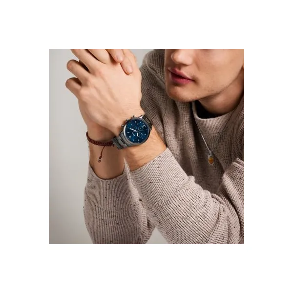 Fossil Neutra Chronograph Smoke Stainless Steel Watch Image 2 Barthau Jewellers Stouffville, ON