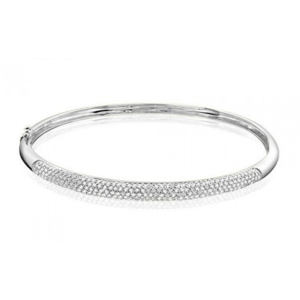 925 CZ Pave Bangle Bracelet Barthau Jewellers Stouffville, ON