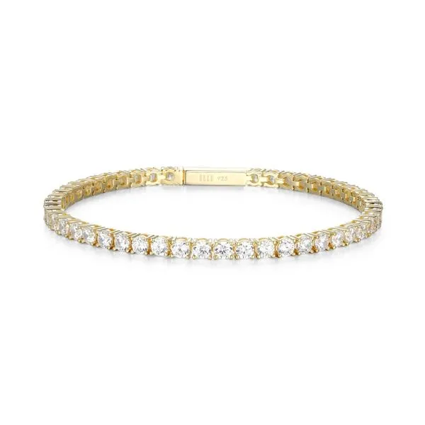 Sterling Silver/Gold Plated ELLE Tennis Bracelet Barthau Jewellers Stouffville, ON