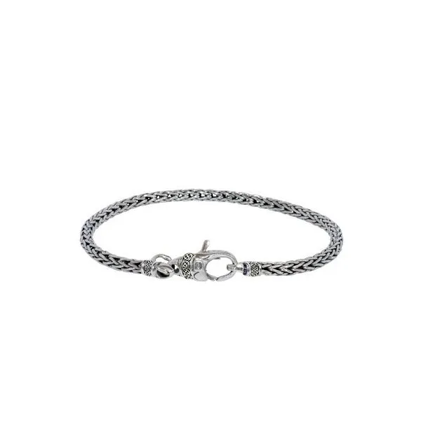 KEITH JACK Sterling Silver Dragon Weave Bracelet, 7.5