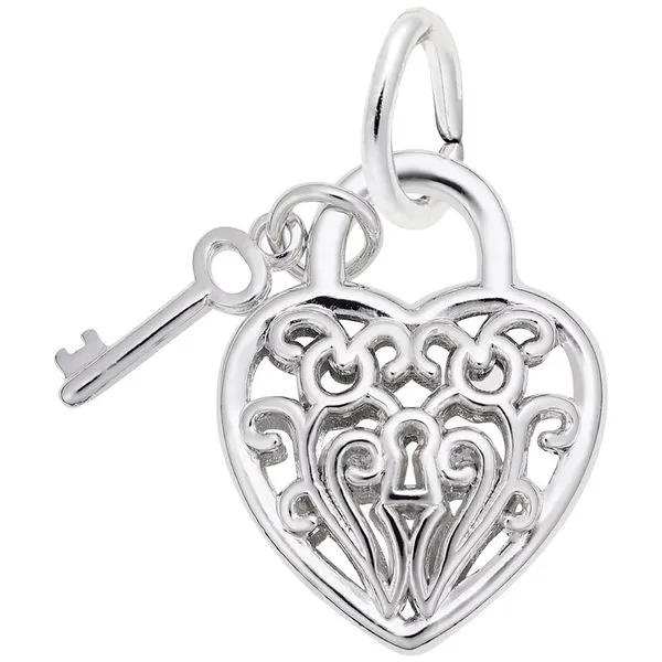 925 Charm Heart With Key Barthau Jewellers Stouffville, ON