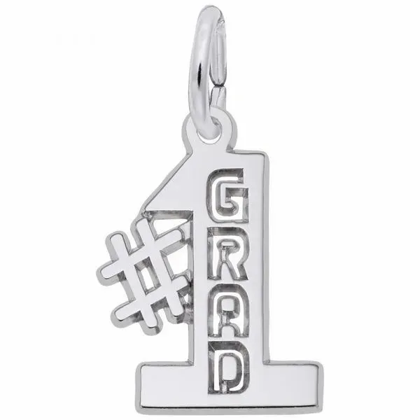 Sterling Silver #1 Grad Charm Barthau Jewellers Stouffville, ON