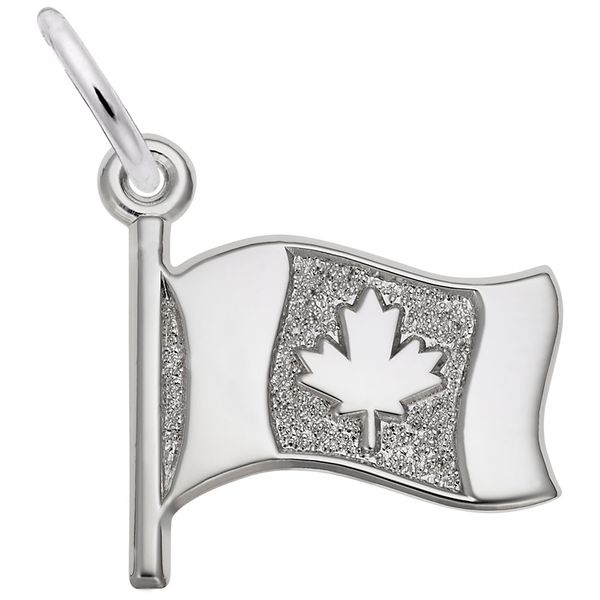 Sterling Silver Cdn. Flag Charm Barthau Jewellers Stouffville, ON