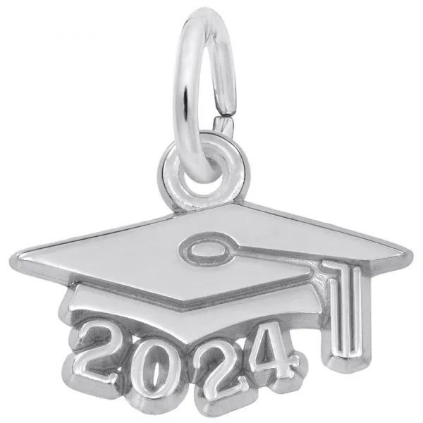 Sterling Silver 2024 Graduation Cap Charm Barthau Jewellers Stouffville, ON