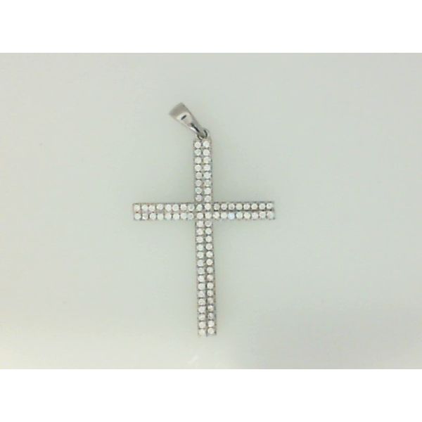 Sterling Silver Cubic Zirconia Cross Barthau Jewellers Stouffville, ON