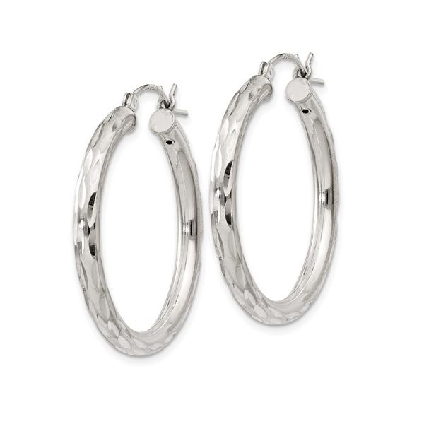 925 3mm Hoop Earrings Image 2 Barthau Jewellers Stouffville, ON