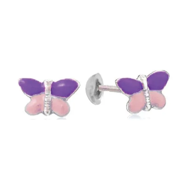 925 Flora Enamel Butterfly Earrings Barthau Jewellers Stouffville, ON