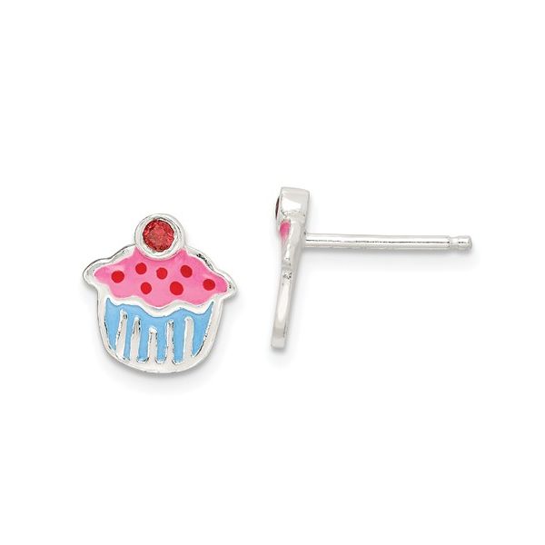 925 Enamel Cupcake Earrings Barthau Jewellers Stouffville, ON