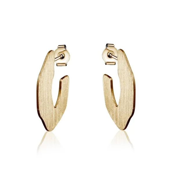 Sterling Silver/Gold Plated Hoop Earrings Barthau Jewellers Stouffville, ON