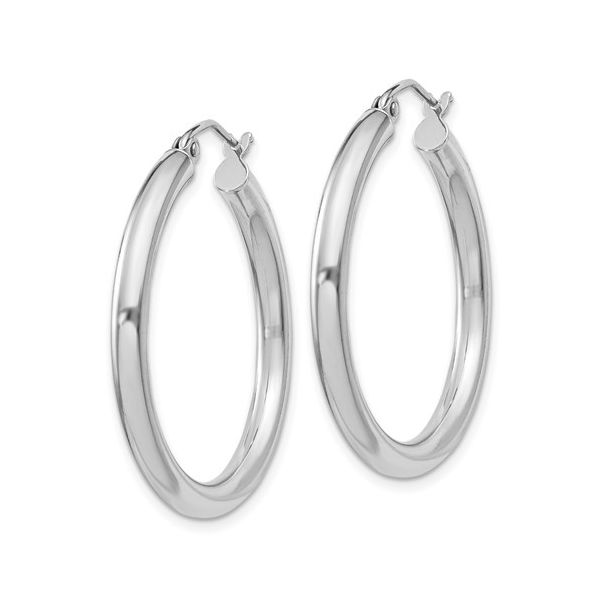 925 3mm Hoop Earrings 29mm Diameter Image 2 Barthau Jewellers Stouffville, ON