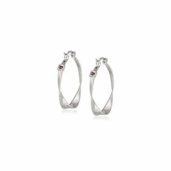 Sterling Silver Hoop ELLE Earrings Barthau Jewellers Stouffville, ON