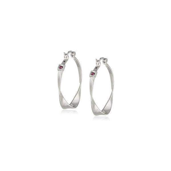 Sterling Silver Hoop ELLE Earrings Barthau Jewellers Stouffville, ON