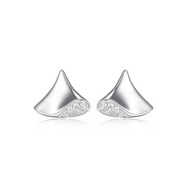 Sterling Silver Cubic Zirconia Stud ELLE Earrings Barthau Jewellers Stouffville, ON