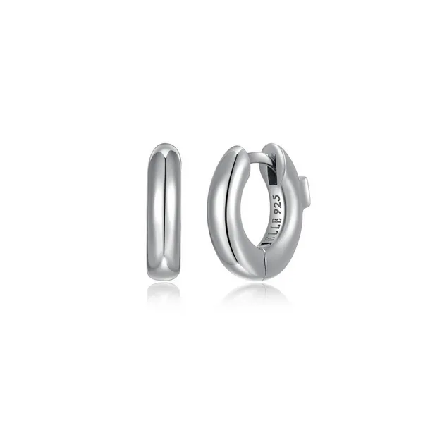 Sterling Silver Huggie ELLE Earrings Barthau Jewellers Stouffville, ON