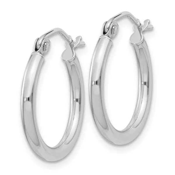 Sterling Silver 25MM Hoop Earrings Image 2 Barthau Jewellers Stouffville, ON