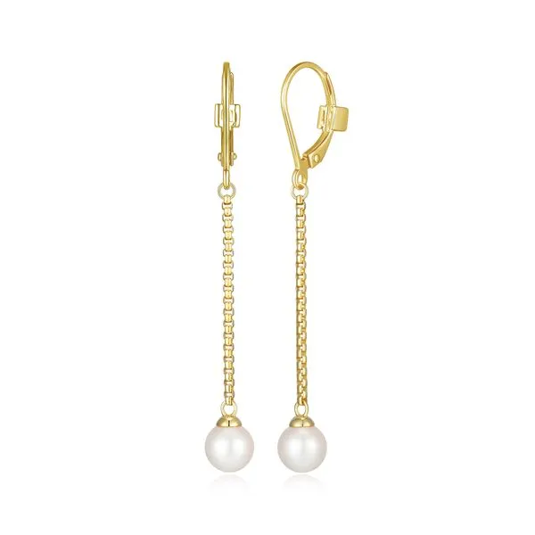 Sterling Silver/Gold Plated Dangle ELLE Earrings Barthau Jewellers Stouffville, ON