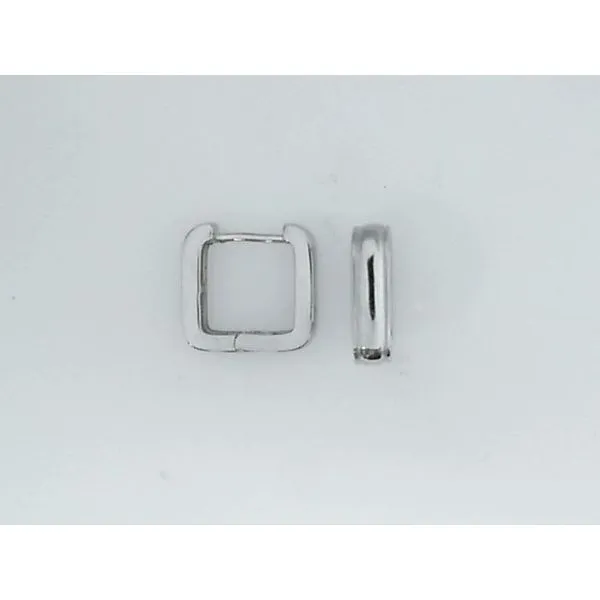 Sterling Silver15MM Square Hoop Earrings Barthau Jewellers Stouffville, ON