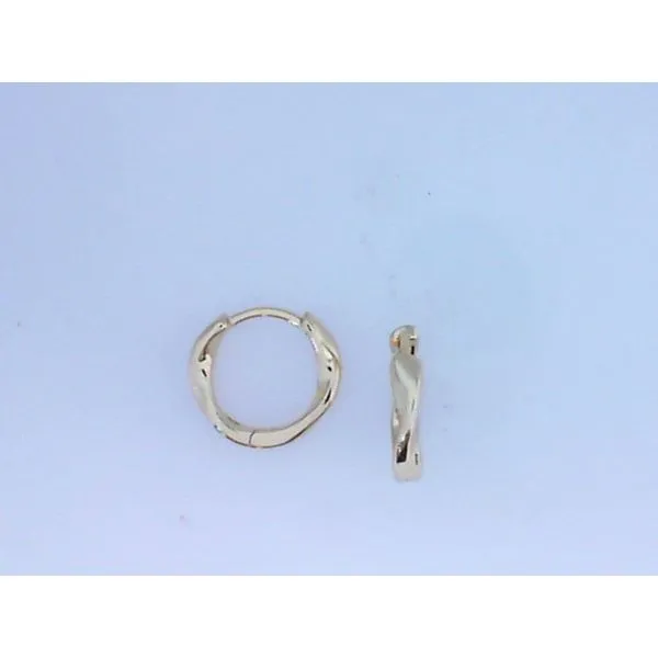 Sterling Silver Gold Plate 15MM Hoop Earrings Barthau Jewellers Stouffville, ON