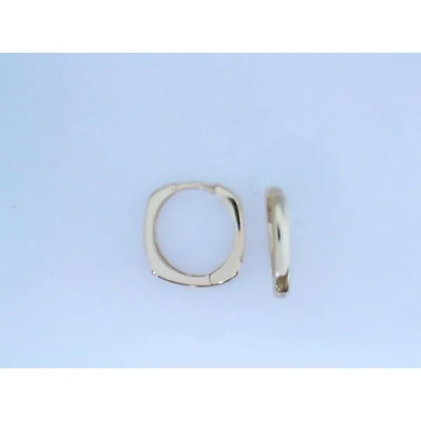 Sterling Silver Gold Plate 15MM Hoop Earrings Barthau Jewellers Stouffville, ON