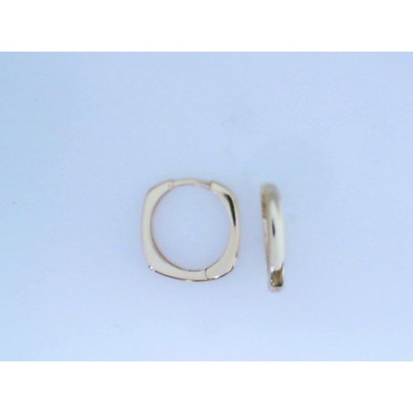 Sterling Silver Gold Plate 15MM Hoop Earrings Barthau Jewellers Stouffville, ON